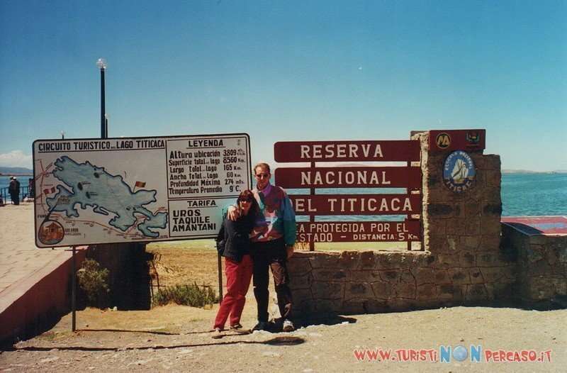 Paesaggio del Lago Titicaca