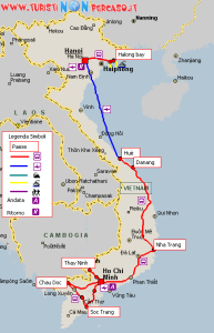 Cartina del viaggio Cartina del viaggio