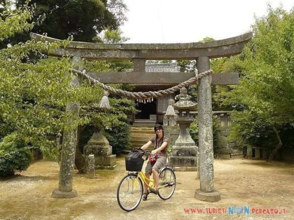 Usuki in Giappone durante un viaggio in bicicletta