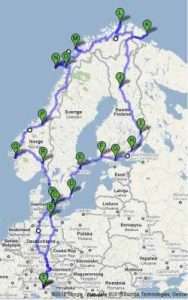 cartina svezia norvegia Scandinavia-camper