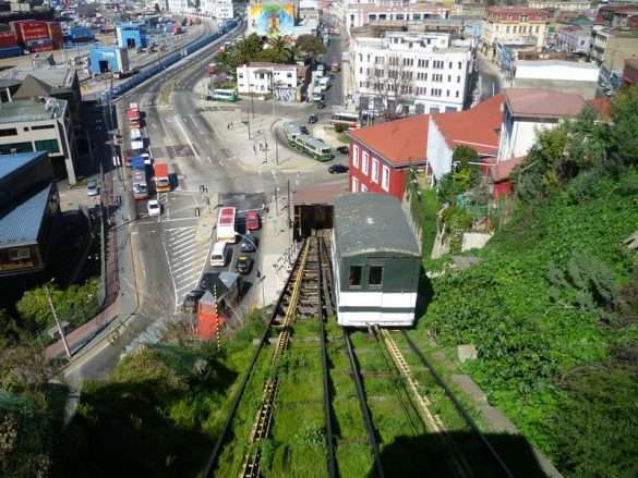 Panorama di Valparaíso in Cile