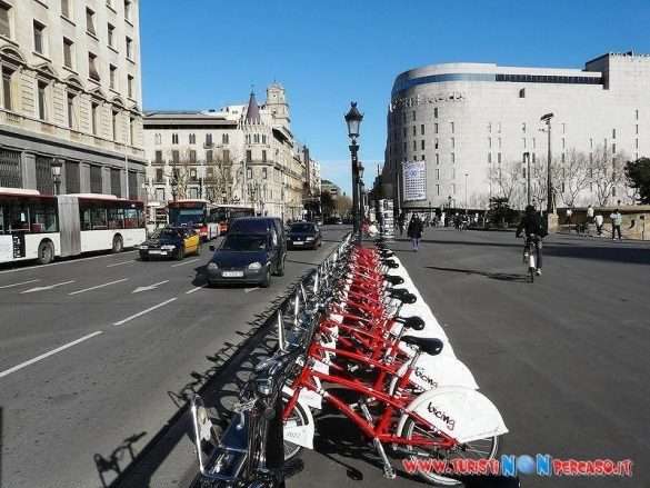Biciclette del servizio Bicing Barcellona