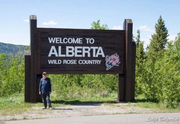Si entra nell'Alberta, lo stato della rosa selvaggia