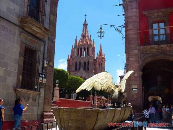 San Miguel de Allende in Messico con architettura coloniale
